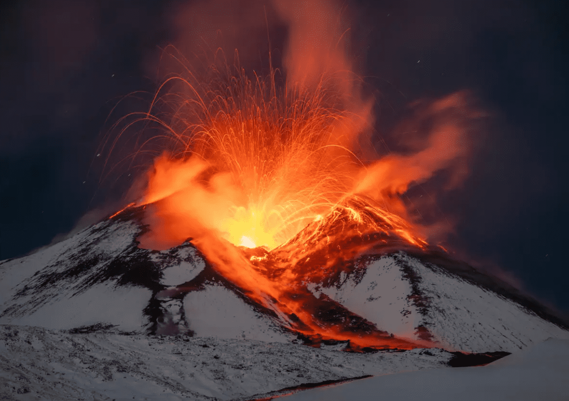 Mount Etna Erupts With Lava Taller Than the Eiffel Tower